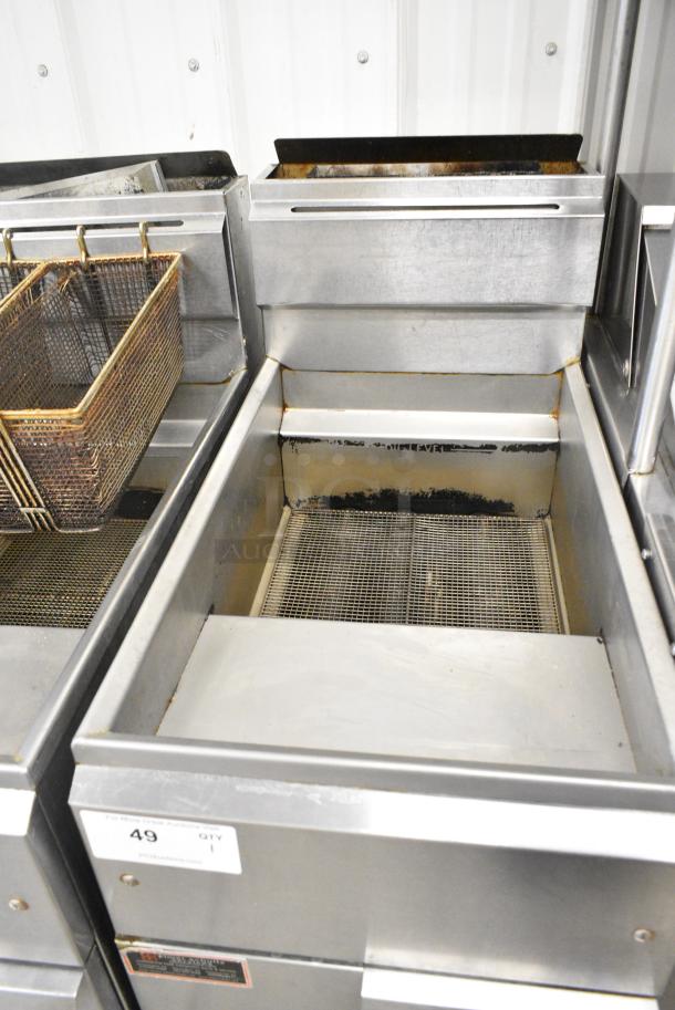 Imperial Stainless Steel Commercial Floor Style Gas Powered Deep Fat Fryer. - Image 6 of 6