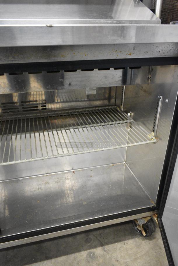 Turbo Air MST-60 Stainless Steel Commercial Sandwich Salad Prep Table Bain Marie Mega Top w/ 2 Tier Over Shelf on Commercial Casters. 115 Volts, 1 Phase. Tested and Working! - Image 3 of 7