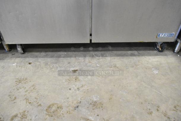 Turbo Air MST-60 Stainless Steel Commercial Sandwich Salad Prep Table Bain Marie Mega Top w/ 2 Tier Over Shelf on Commercial Casters. 115 Volts, 1 Phase. Tested and Working! - Image 5 of 7