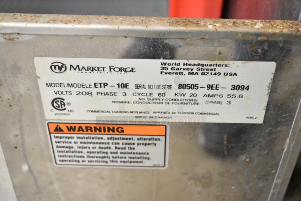 Market Forge ETP-10E Stainless Steel Commercial Electric Powered 2 Deck Steam Cabinet. 208 Volts, 3 Phase. - Image 8 of 8