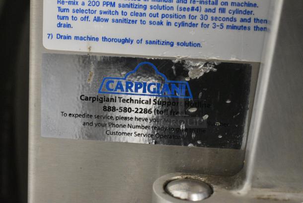 Carpigiani LB 302/RTX-G Stainless Steel Commercial Floor Style Air Cooled Batch Freezer. 208/230 Volts, 3 Phase. - Image 3 of 9