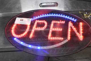 Light Up Open Sign. Tested and Working!