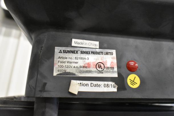 3 Sunnex 82189A-3 Food Warmers. 100-120 Volts, 1 Phase. 3 Times Your Bid! - Image 2 of 4