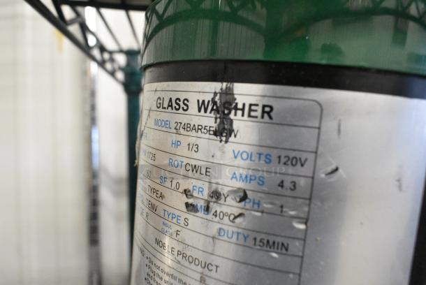 Metal Commercial Glass Washer. 120 Volts, 1 Phase. Tested and Working! - Image 4 of 4