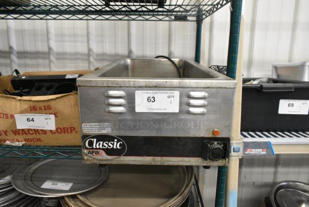 APW Wyott W-43V Stainless Steel Commercial Countertop Food Warmer. 120 Volts, 1 Phase. Tested and Working! - Image 1 of 3