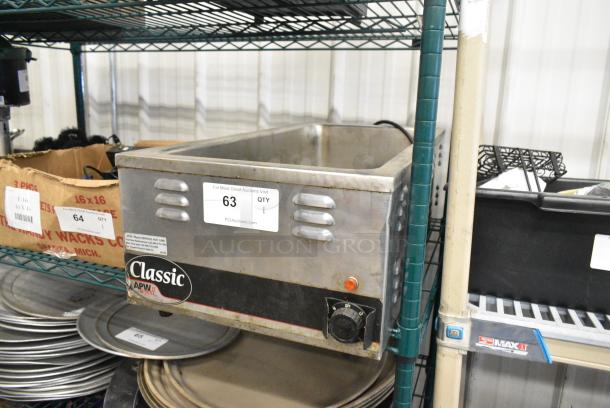 APW Wyott W-43V Stainless Steel Commercial Countertop Food Warmer. 120 Volts, 1 Phase. Tested and Working! - Image 2 of 3