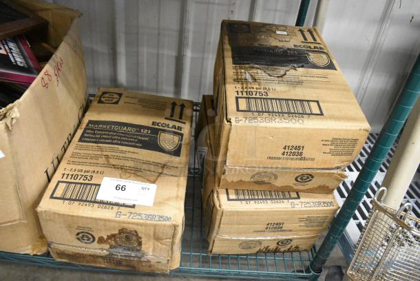 3 Boxes of Ecolab Marketguard 121 Ultra Concentrated Chlorinated Cleaner. 3 Times Your Bid! - Image 1 of 2