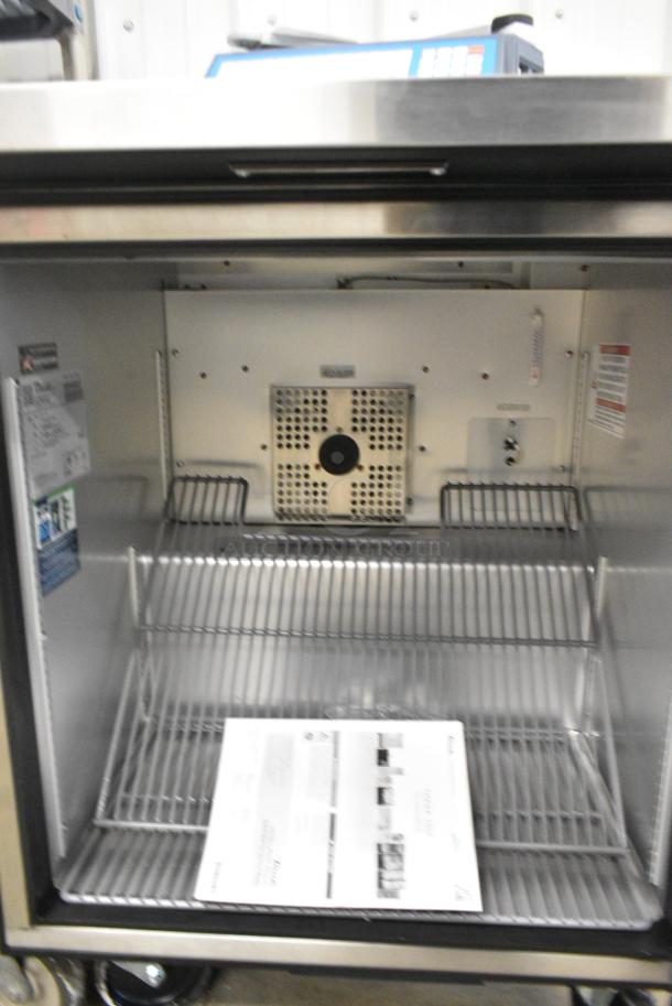 BRAND NEW SCRATCH AND DENT! 2024 True TWT-27F-HC Stainless Steel Commercial Single Door Undercounter Freezer on Commercial Casters. 115 Volts, 1 Phase. Tested and Working! - Image 2 of 5