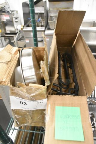 2 BRAND NEW SCRATCH AND DENT! Items Including Meat Grinder Attachment w/ Tray and Burner. 2 Times Your Bid!