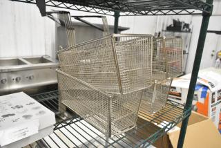 4 BRAND NEW SCRATCH AND DENT! 85365466 Henny Penny 65466 1/2 Size Rear Hook Basket for 320 Series Fryers. 4 Times Your Bid!