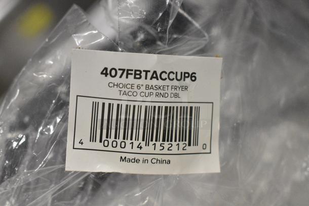 BRAND NEW SCRATCH AND DENT! 407FBTACCUP6 Choice 6" Tortilla Double Taco Cup Fry Basket - Image 4 of 4
