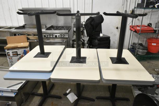 6 Dining Height Table on Black Metal Table Base. 6 Times Your Bid! - Image 2 of 5