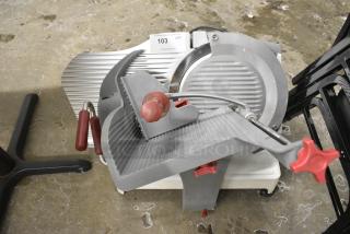 Berkel X13AE-PLUS Stainless Steel Commercial Countertop Meat Slicer. 120 Volts, 1 Phase. Tested and Working!