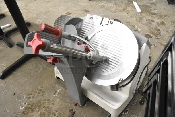Berkel X13AE-PLUS Stainless Steel Commercial Countertop Meat Slicer. 120 Volts, 1 Phase. Tested and Working! - Image 3 of 6