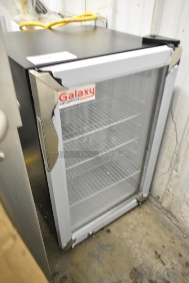 BRAND NEW SCRATCH AND DENT! Galaxy 177CRG3B Metal Mini Cooler Merchandiser. 110-120 Volts, 1 Phase. Tested and Powers On But Does Not Get Cold - Image 2 of 6