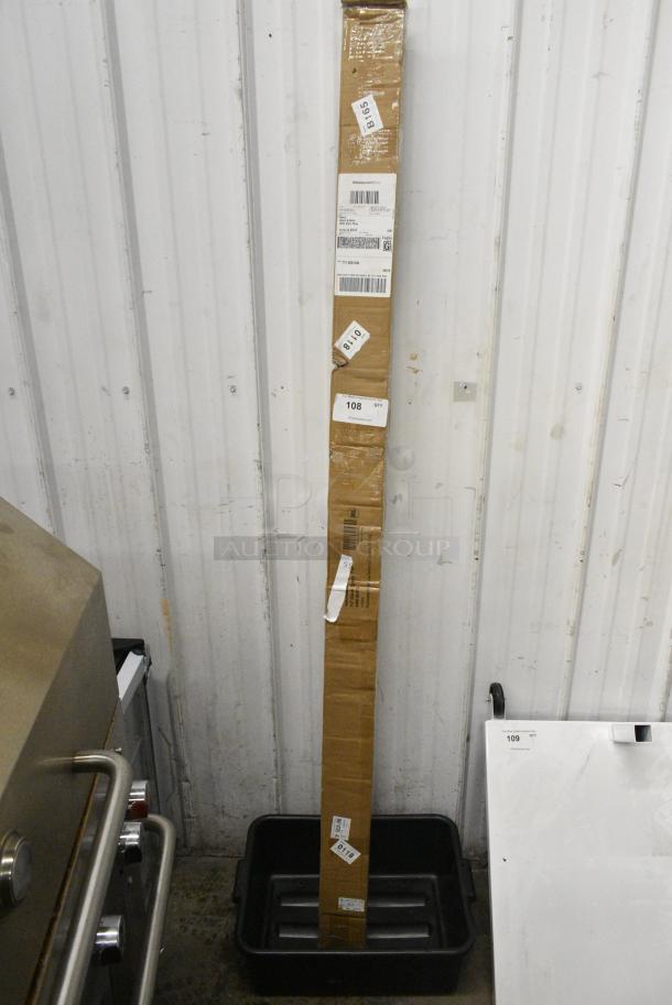 BRAND NEW SCRATCH AND DENT! Lot of 4 Regency 460EBP74 74" NSF Black Epoxy Post - Image 1 of 3