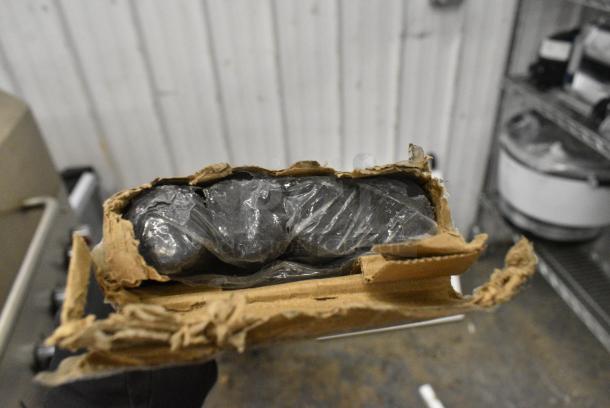 BRAND NEW SCRATCH AND DENT! Lot of 4 Regency 460EBP74 74" NSF Black Epoxy Post - Image 2 of 3