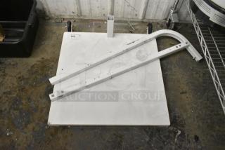 BRAND NEW SCRATCH AND DENT! White Metal Base