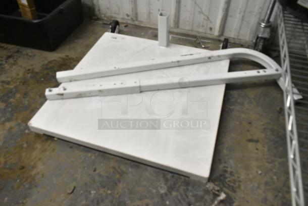 BRAND NEW SCRATCH AND DENT! White Metal Base - Image 3 of 3