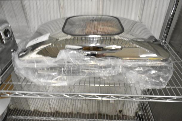 BRAND NEW SCRATCH AND DENT! Acopa Stainless Steel Voyage Chafer - Image 1 of 5