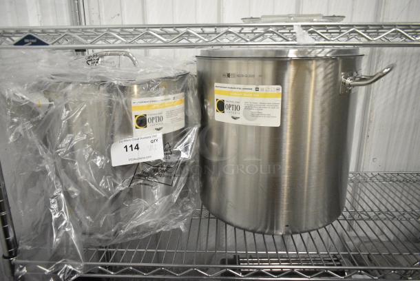 2 BRAND NEW SCRATCH AND DENT! Vollrath Stock Pots Including 27 Quart and 38 Quart. 2 Times Your Bid! - Image 1 of 4