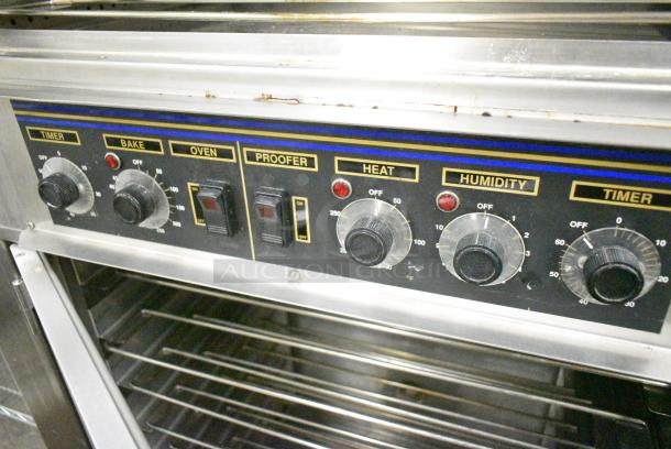 Nu Vu SUB-123 Stainless Steel Commercial Electric Powered Oven Proofer on Commercial Casters. 208 Volts, 3 Phase. - Image 6 of 9