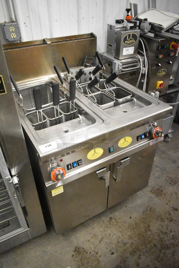 Arcobaleno AGDHA35 Stainless Steel Commercial Natural Gas Powered Pasta Cooker w/ Various Baskets. Goes GREAT w/ Item 117! - Image 2 of 7