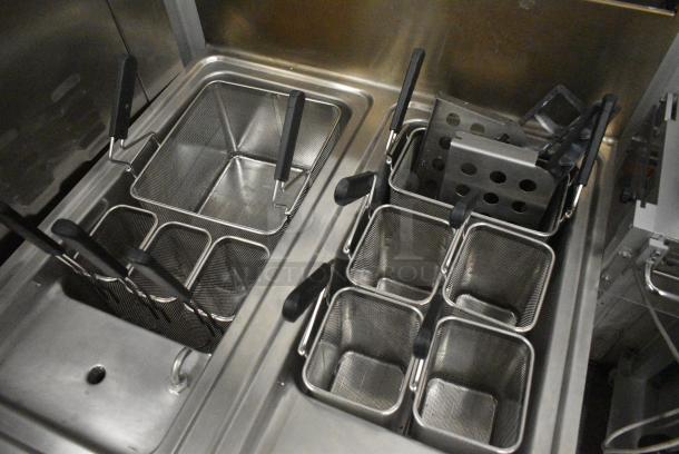 Arcobaleno AGDHA35 Stainless Steel Commercial Natural Gas Powered Pasta Cooker w/ Various Baskets. Goes GREAT w/ Item 117! - Image 4 of 7