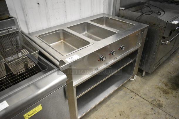 Carter Hoffmann CC-345-S Stainless Steel Commercial 3 Bay Steam Table. 120 Volts, 1 Phase. Tested and Working! - Image 2 of 7