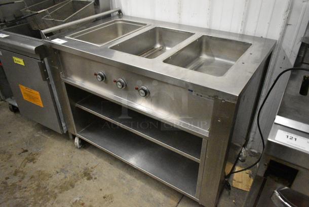 Carter Hoffmann CC-345-S Stainless Steel Commercial 3 Bay Steam Table. 120 Volts, 1 Phase. Tested and Working! - Image 3 of 7
