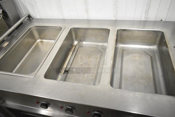 Carter Hoffmann CC-345-S Stainless Steel Commercial 3 Bay Steam Table. 120 Volts, 1 Phase. Tested and Working! - Image 4 of 7