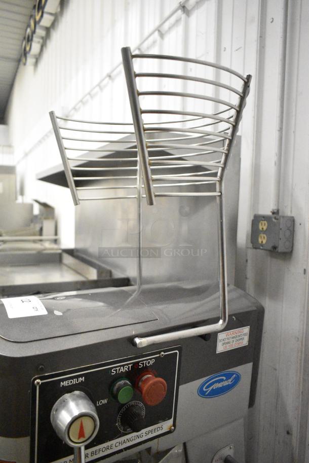 PrepPal GEM130 Metal Commercial Floor Style 30 Quart Planetary Dough Mixer w/ Stainless Steel Mixing Bowl, Bowl Guard, Dough Hook, Paddle and Whisk Attachments. 110 Volts, 1 Phase. Cannot Test Due To Plug Style - Image 4 of 7