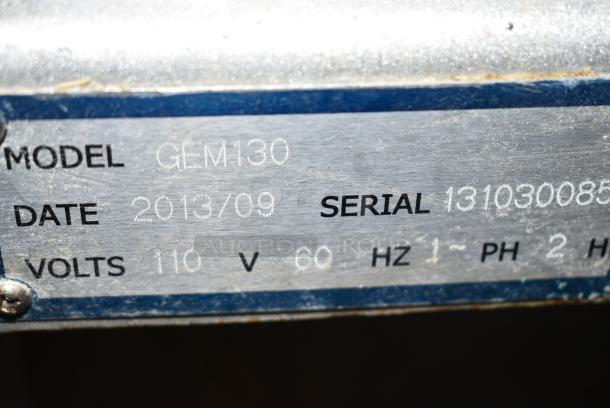 PrepPal GEM130 Metal Commercial Floor Style 30 Quart Planetary Dough Mixer w/ Stainless Steel Mixing Bowl, Bowl Guard, Dough Hook, Paddle and Whisk Attachments. 110 Volts, 1 Phase. Cannot Test Due To Plug Style - Image 7 of 7
