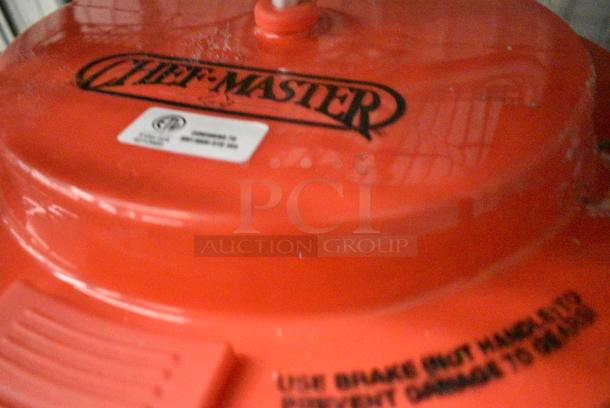 Chef Master Red Poly Lettuce Spinner Salad Spinner - Image 3 of 4