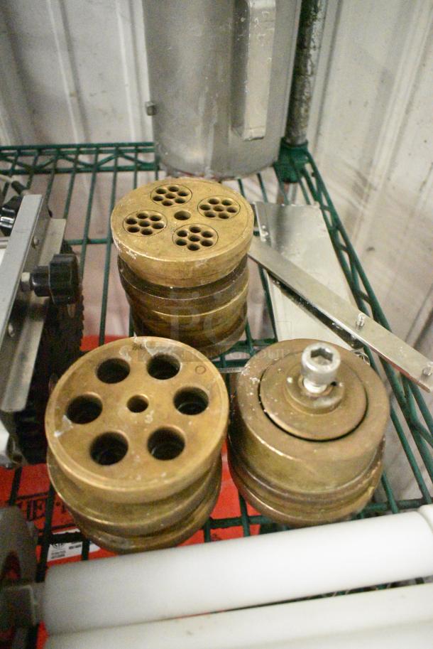 ALL ONE MONEY! Lot of Parts to Pasta Machine Including Dies. Goes GREAT w/ Lot 117! - Image 4 of 5