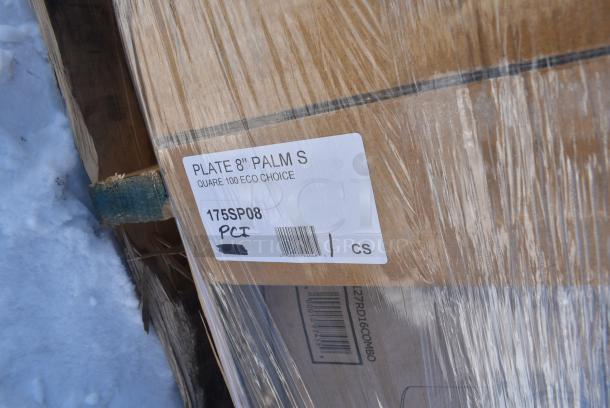 40 BRAND NEW! Boxes Including 2 Box 127RD8BULK Choice 8 oz. Customizable Microwavable Translucent Round Deli Container - 500/Case, 175SP08 EcoChoice 8" Square Palm Leaf Plate - 100/Case, 2 Box 127RD16COMBO Choice 16 oz. Customizable Microwavable Clear Round Deli Container and Lid Combo Pack - 250/Case, 395TO961 EcoChoice 9" x 6" x 3" Compostable No PFAS Added Bamboo / Bagasse 1 Compartment Take-Out Container - 200/Case, 175SP08 EcoChoice 8" Square Palm Leaf Plate - 100/Case, 795KFT16REPE Choice 16 oz. Rectangular Kraft PE-Lined Microwavable Take-Out Container 6 5/8" x 4 5/8" x 1 5/8" - 300/Case. 40 Times Your Bid! - Image 7 of 14