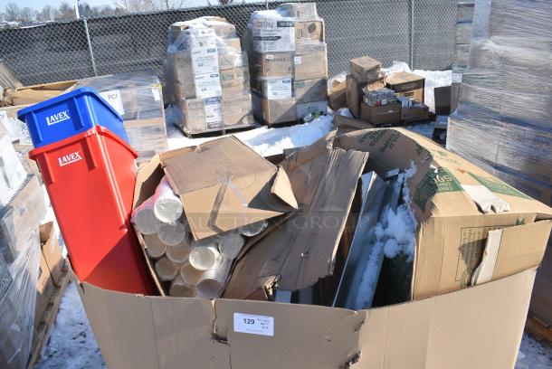 15 BRAND NEW! Boxes Including TC32 CUP 32oz PET STRAIGHT 300 ULTRA CLEAR, 636TS,DL639, Dart 32TJ32 32 oz. White Customizable Foam Cup - 500/Case, Lavex Slim Jim Trash Cans. 15 Times Your Bid! - Image 2 of 11