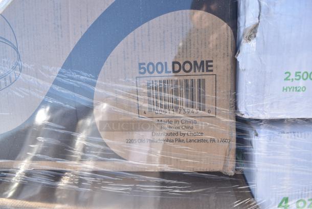 35 BRAND NEW! Boxes Including 500LDOME Choice 9 oz., 12 oz., 16 oz., 20 oz., 24 oz. Clear Dome Lid with 1" Hole - 1000/Case, 128HD8COMBO Choice Heavy Duty 8 oz. Microwavable Translucent Plastic Deli Container and Lid Combo Pack - 240/Case, 127P400C Choice 4 oz. Clear Plastic Souffle Cup / Portion Cup - 2500/Case, Solo Ultra Clear™ TP12 12 oz Customizable. Practical Fill Clear PET Plastic Cold Cup - 1000/Case, 130BKFKSNH Choice Black Heavy Weight Wrapped Polystyrene Plastic Cutlery Pack with Napkin - 500/Case, 186CVB1013C Choice 10" x 13" Chamber Vacuum Packaging Pouches / Bags 3 Mil - 1000/Case, 612FFL1230 Choice Foil Steam Table Pan Lid - Full Size - 50/Case, 394325L Noble NexGen Powder-Free Disposable Blue Hybrid 3 Mil Thick Gloves - Large, 394365L Noble Products Powder-Free Disposable Clear Vinyl Gloves for Foodservice - Large - 1000/Case, 500CC16 Choice Clear PET Customizable Plastic Cold Cup - 16 oz. - 1000/Case. 35 Times Your Bid! - Image 5 of 16