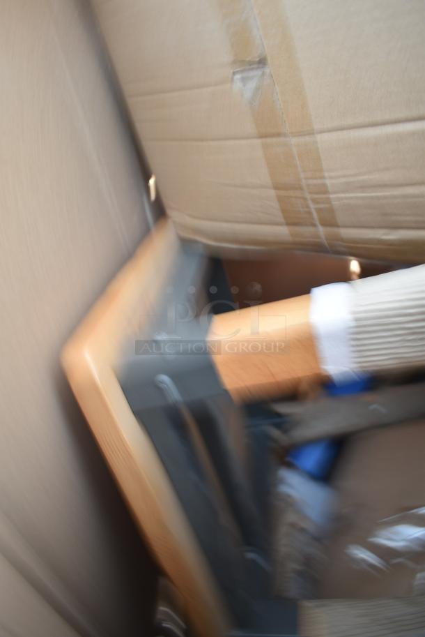 30 BRAND NEW! Boxes Including Dart 10J10 10 oz. White Customizable Foam Cup - 1000/Case, 795PTOKFT1 Choice Kraft Microwavable Folded Paper #1 Take-Out Container 4 3/8" x 3 1/2" x 2 1/2" - 450/Case, 5004C Choice 4 oz. Coffee Print Poly Paper Hot Cup - 1000/Case, 3493042TCB Lancaster Table & Seating Laminated Rectangular Table Top Reversible Cherry / Black, Dart 85HT3R 8" x 8" x 3" White Foam Three-Compartment Square Take Out Container with Perforated Hinged Lid - 200/Case. 30 Times Your Bid! - Image 10 of 13