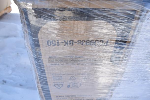 28 BRAND NEW! Boxes Including 127SB24COMBO Choice 24 oz. Clear Plastic Salad Bowl with Lid - 150/Case, 129MCS38B Choice 38 oz. Black Rectangular Microwavable Heavy Weight Container with Lid 8 3/4" x 6 1/4" x 2" - 150/Case, 5002CPTE Lavex 2-Ply White Center Pull Paper Towel 510' Roll - 6/Case, 347BP9BK Choice 9" Black Plastic Plate - 500/Case, 50016W Choice 16 oz. White Poly Paper Hot Cup - 1000/Case, 966TALLFLDN Choice Kraft Natural Tall-Fold 6" x 13" Dispenser Napkin - 8000/Case, 2 Boxes 128HD12COMBO Choice Heavy Duty 12 oz. Microwavable Translucent Plastic Deli Container and Lid Combo Pack - 240/Case, 5002CPTE Lavex 2-Ply White Center Pull Paper Towel 510' Roll - 6/Case, 795KFT16REPE Choice 16 oz. Rectangular Kraft PE-Lined Microwavable Take-Out Container 6 5/8" x 4 5/8" x 1 5/8" - 300/Case, 129MCR50B Choice 43 oz. Black Round Microwavable Heavy Weight Container with Lid 9" - 150/Case. 28 Times Your Bid! - Image 8 of 17