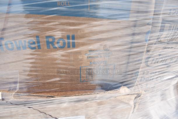 28 BRAND NEW! Boxes Including 127SB24COMBO Choice 24 oz. Clear Plastic Salad Bowl with Lid - 150/Case, 129MCS38B Choice 38 oz. Black Rectangular Microwavable Heavy Weight Container with Lid 8 3/4" x 6 1/4" x 2" - 150/Case, 5002CPTE Lavex 2-Ply White Center Pull Paper Towel 510' Roll - 6/Case, 347BP9BK Choice 9" Black Plastic Plate - 500/Case, 50016W Choice 16 oz. White Poly Paper Hot Cup - 1000/Case, 966TALLFLDN Choice Kraft Natural Tall-Fold 6" x 13" Dispenser Napkin - 8000/Case, 2 Boxes 128HD12COMBO Choice Heavy Duty 12 oz. Microwavable Translucent Plastic Deli Container and Lid Combo Pack - 240/Case, 5002CPTE Lavex 2-Ply White Center Pull Paper Towel 510' Roll - 6/Case, 795KFT16REPE Choice 16 oz. Rectangular Kraft PE-Lined Microwavable Take-Out Container 6 5/8" x 4 5/8" x 1 5/8" - 300/Case, 129MCR50B Choice 43 oz. Black Round Microwavable Heavy Weight Container with Lid 9" - 150/Case. 28 Times Your Bid! - Image 14 of 17