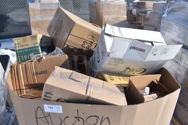 20 BRAND NEW! Boxes Including Dart 60HT1 White Foam Hinged Lid Container 6" x 6" x 3" - 500/Case, 5002DNAP Choice White 2-Ply Dinner Napkin 17" x 15" - 3000/Case, 395TO661W White Hinged Take Out Containers, 600FD46G FAUCET DECK 4"C 6" SPREAD 10"H GNECK SPOUT NO LEAD, 127SB24COMBO Choice 24 oz. Clear Plastic Salad Bowl with Lid - 150/Case, Dart C95PST1 ClearSeal 8 7/8" x 9 3/8" x 3" Hinged Lid Plastic Container - 200/Case, 500L1020B Choice Black Hot Paper Cup Travel Lid for 10-24 oz. Standard Cups and 8 oz. Squat Cups - 1000/Case, 394EN503L Noble Products Powder-Free Disposable Blue Exam Grade Nitrile 4 Mil Thick Textured Gloves - Large - 1000/Case, Dart 60HT1 White Foam Hinged Lid Container 6" x 6" x 3" - 500/Case. 20 Times Your Bid! - Image 2 of 16