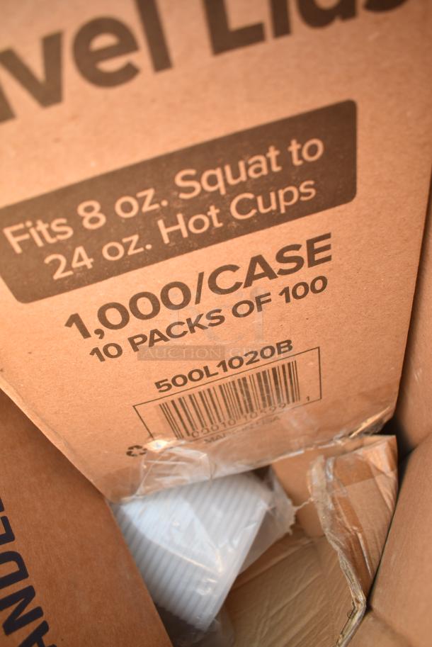 20 BRAND NEW! Boxes Including Dart 60HT1 White Foam Hinged Lid Container 6" x 6" x 3" - 500/Case, 5002DNAP Choice White 2-Ply Dinner Napkin 17" x 15" - 3000/Case, 395TO661W White Hinged Take Out Containers, 600FD46G FAUCET DECK 4"C 6" SPREAD 10"H GNECK SPOUT NO LEAD, 127SB24COMBO Choice 24 oz. Clear Plastic Salad Bowl with Lid - 150/Case, Dart C95PST1 ClearSeal 8 7/8" x 9 3/8" x 3" Hinged Lid Plastic Container - 200/Case, 500L1020B Choice Black Hot Paper Cup Travel Lid for 10-24 oz. Standard Cups and 8 oz. Squat Cups - 1000/Case, 394EN503L Noble Products Powder-Free Disposable Blue Exam Grade Nitrile 4 Mil Thick Textured Gloves - Large - 1000/Case, Dart 60HT1 White Foam Hinged Lid Container 6" x 6" x 3" - 500/Case. 20 Times Your Bid! - Image 13 of 16