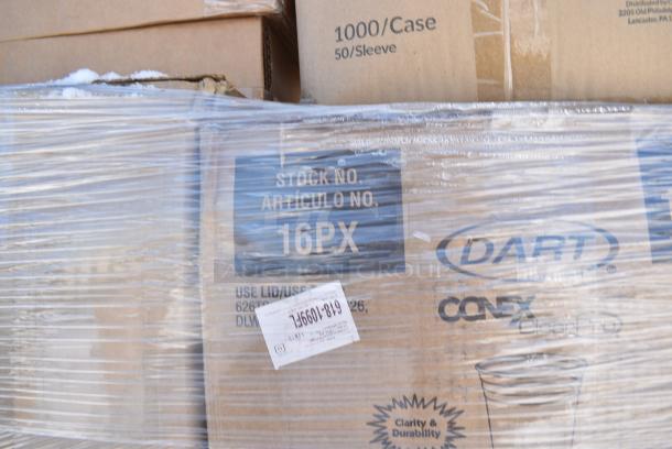 40 BRAND NEW! Boxes Including 394325M Noble NexGen Powder-Free Disposable Blue Hybrid 3 Mil Thick Gloves - Medium - 1000/Case, 500COLLARBR EcoChoice Kraft Coffee Cup Sleeve / Jacket / Clutch - 10-24 oz. - 1200/Case, 394385L Noble Products White Powder-Free Disposable Latex Gloves for Foodservice - Large - 1000/Case, 394325M Noble NexGen Powder-Free Disposable Blue Hybrid 3 Mil Thick Gloves - Medium - 1000/Case, 795PTOKFT1 Choice Kraft Microwavable Folded Paper #1 Take-Out Container 4 3/8" x 3 1/2" x 2 1/2" - 450/Case, 100260CHC Choice Take Out Containers, Dart 16PX Conex ClearPro 16 oz. Polypropylene Cold Cup - 1000/Case, 500TW12 Choice 12 oz. Translucent Thin Wall Plastic Cold Cup - 1000/Case, VacPak-It 186CVBZ1015 10" x 15" Chamber Vacuum Packaging Bags with Zipper 3 Mil - 1000/Case. 40 Times Your Bid! - Image 12 of 17