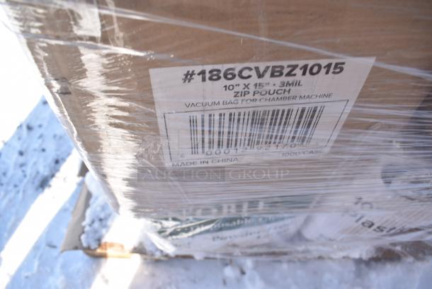 40 BRAND NEW! Boxes Including 394325M Noble NexGen Powder-Free Disposable Blue Hybrid 3 Mil Thick Gloves - Medium - 1000/Case, 500COLLARBR EcoChoice Kraft Coffee Cup Sleeve / Jacket / Clutch - 10-24 oz. - 1200/Case, 394385L Noble Products White Powder-Free Disposable Latex Gloves for Foodservice - Large - 1000/Case, 394325M Noble NexGen Powder-Free Disposable Blue Hybrid 3 Mil Thick Gloves - Medium - 1000/Case, 795PTOKFT1 Choice Kraft Microwavable Folded Paper #1 Take-Out Container 4 3/8" x 3 1/2" x 2 1/2" - 450/Case, 100260CHC Choice Take Out Containers, Dart 16PX Conex ClearPro 16 oz. Polypropylene Cold Cup - 1000/Case, 500TW12 Choice 12 oz. Translucent Thin Wall Plastic Cold Cup - 1000/Case, VacPak-It 186CVBZ1015 10" x 15" Chamber Vacuum Packaging Bags with Zipper 3 Mil - 1000/Case. 40 Times Your Bid! - Image 17 of 17