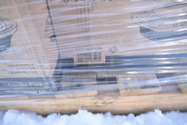 30 BRAND NEW! Boxes Including 130BKFORKX Choice Black Extra Heavy Weight Polystyrene Plastic Fork - 1000/Case, 2 Box 127DM12BULK Choice 12 oz. Ultra Clear Recycled PET Plastic Round Deli Container - 500/Case, 129MCS12B Choice 12 oz. Black 6" x 4 3/4" x 1 3/4" Rectangular Microwavable Heavy Weight Container with Lid - 150/Case, 128HD16BULK Choice Heavy Duty 16 oz. Microwavable Translucent Plastic Deli Container - 480/Case, 129MCS12B Choice 12 oz. Black 6" x 4 3/4" x 1 3/4" Rectangular Microwavable Heavy Weight Container with Lid - 150/Case, 129MCS24B Choice 24 oz. Black Rectangular Microwavable Heavy Weight Container with Lid 8" x 5 1/4" x 2" - 150/Case, 128HD8COMBO Choice Heavy Duty 8 oz. Microwavable Translucent Plastic Deli Container and Lid Combo Pack - 240/Case, 129MCR16W Choice 16 oz. White 6 1/4" Round Microwavable Heavy Weight Container with Lid - 150/Case, 394345M Noble NexGen Powder-Free Disposable Black Hybrid 3 Mil Thick Gloves - Medium - 1000/Case, 612FS5006 Choice Third Size Foil Steam Pan Deep 3 5/16" Depth - 100/Case. 30 Times Your Bid! - Image 10 of 18