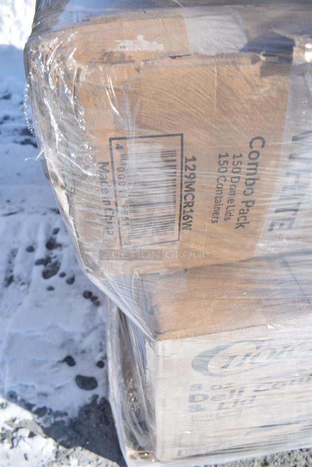 30 BRAND NEW! Boxes Including 130BKFORKX Choice Black Extra Heavy Weight Polystyrene Plastic Fork - 1000/Case, 2 Box 127DM12BULK Choice 12 oz. Ultra Clear Recycled PET Plastic Round Deli Container - 500/Case, 129MCS12B Choice 12 oz. Black 6" x 4 3/4" x 1 3/4" Rectangular Microwavable Heavy Weight Container with Lid - 150/Case, 128HD16BULK Choice Heavy Duty 16 oz. Microwavable Translucent Plastic Deli Container - 480/Case, 129MCS12B Choice 12 oz. Black 6" x 4 3/4" x 1 3/4" Rectangular Microwavable Heavy Weight Container with Lid - 150/Case, 129MCS24B Choice 24 oz. Black Rectangular Microwavable Heavy Weight Container with Lid 8" x 5 1/4" x 2" - 150/Case, 128HD8COMBO Choice Heavy Duty 8 oz. Microwavable Translucent Plastic Deli Container and Lid Combo Pack - 240/Case, 129MCR16W Choice 16 oz. White 6 1/4" Round Microwavable Heavy Weight Container with Lid - 150/Case, 394345M Noble NexGen Powder-Free Disposable Black Hybrid 3 Mil Thick Gloves - Medium - 1000/Case, 612FS5006 Choice Third Size Foil Steam Pan Deep 3 5/16" Depth - 100/Case. 30 Times Your Bid! - Image 14 of 18