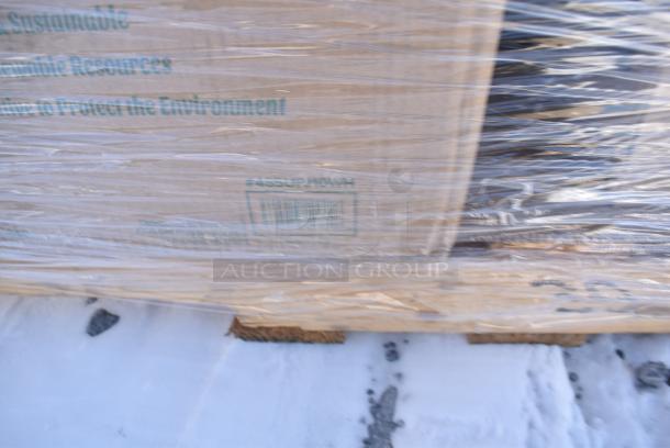 30 BRAND NEW! Boxes Including 130BKFORKX Choice Black Extra Heavy Weight Polystyrene Plastic Fork - 1000/Case, 2 Box 127DM12BULK Choice 12 oz. Ultra Clear Recycled PET Plastic Round Deli Container - 500/Case, 129MCS12B Choice 12 oz. Black 6" x 4 3/4" x 1 3/4" Rectangular Microwavable Heavy Weight Container with Lid - 150/Case, 128HD16BULK Choice Heavy Duty 16 oz. Microwavable Translucent Plastic Deli Container - 480/Case, 129MCS12B Choice 12 oz. Black 6" x 4 3/4" x 1 3/4" Rectangular Microwavable Heavy Weight Container with Lid - 150/Case, 129MCS24B Choice 24 oz. Black Rectangular Microwavable Heavy Weight Container with Lid 8" x 5 1/4" x 2" - 150/Case, 128HD8COMBO Choice Heavy Duty 8 oz. Microwavable Translucent Plastic Deli Container and Lid Combo Pack - 240/Case, 129MCR16W Choice 16 oz. White 6 1/4" Round Microwavable Heavy Weight Container with Lid - 150/Case, 394345M Noble NexGen Powder-Free Disposable Black Hybrid 3 Mil Thick Gloves - Medium - 1000/Case, 612FS5006 Choice Third Size Foil Steam Pan Deep 3 5/16" Depth - 100/Case. 30 Times Your Bid! - Image 17 of 18