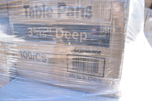 30 BRAND NEW! Boxes Including 130BKFORKX Choice Black Extra Heavy Weight Polystyrene Plastic Fork - 1000/Case, 2 Box 127DM12BULK Choice 12 oz. Ultra Clear Recycled PET Plastic Round Deli Container - 500/Case, 129MCS12B Choice 12 oz. Black 6" x 4 3/4" x 1 3/4" Rectangular Microwavable Heavy Weight Container with Lid - 150/Case, 128HD16BULK Choice Heavy Duty 16 oz. Microwavable Translucent Plastic Deli Container - 480/Case, 129MCS12B Choice 12 oz. Black 6" x 4 3/4" x 1 3/4" Rectangular Microwavable Heavy Weight Container with Lid - 150/Case, 129MCS24B Choice 24 oz. Black Rectangular Microwavable Heavy Weight Container with Lid 8" x 5 1/4" x 2" - 150/Case, 128HD8COMBO Choice Heavy Duty 8 oz. Microwavable Translucent Plastic Deli Container and Lid Combo Pack - 240/Case, 129MCR16W Choice 16 oz. White 6 1/4" Round Microwavable Heavy Weight Container with Lid - 150/Case, 394345M Noble NexGen Powder-Free Disposable Black Hybrid 3 Mil Thick Gloves - Medium - 1000/Case, 612FS5006 Choice Third Size Foil Steam Pan Deep 3 5/16" Depth - 100/Case. 30 Times Your Bid! - Image 18 of 18