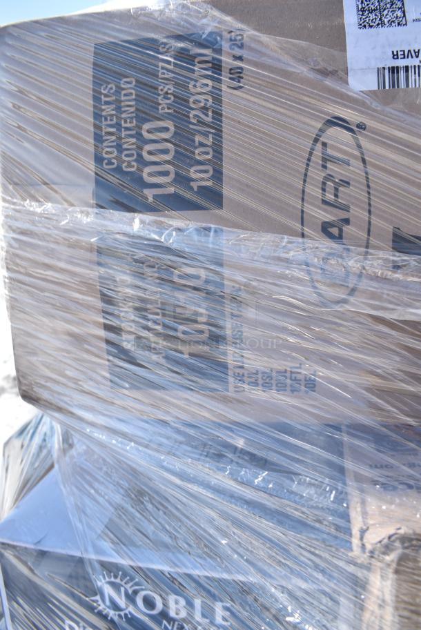 28 BRAND NEW! Boxes Including 394345XLNoble NexGen Powder-Free Disposable Black Hybrid 3 Mil Thick Gloves - Extra Large - 1000/Case, 127SB18COMBO Choice 18 oz. Clear Plastic Salad Bowl with Lid - 150/Case, 500LSTRWL Choice 9, 12, 16, 20, and 24 oz. Clear Strawless / Sip Lid - 1000/Case, 394325XL Noble NexGen Powder-Free Disposable Blue Hybrid 3 Mil Thick Gloves - Extra Large - 1000/Case, 500CC16 Choice Clear PET Customizable Plastic Cold Cup - 16 oz. - 1000/Case, 395TO962 EcoChoice 9" x 6" x 3" Compostable Sugarcane / Bagasse 2 Compartment Takeout Container - 200/Case, 612605070 Choice Full Size Heavy-Duty Foil Steam Table Pan Deep 3 3/8" Depth - 50/Case. 28 Times Your Bid! - Image 5 of 16